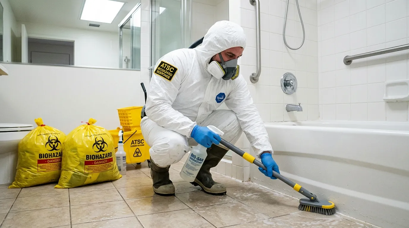 Decontamination equipment deployed for Blood Cleanup in Haverhill